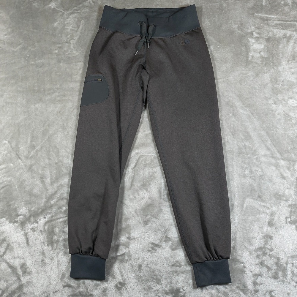 The North Face Joggers Womens XS Black Drawstring Zip Pocket Sweatpants Pants